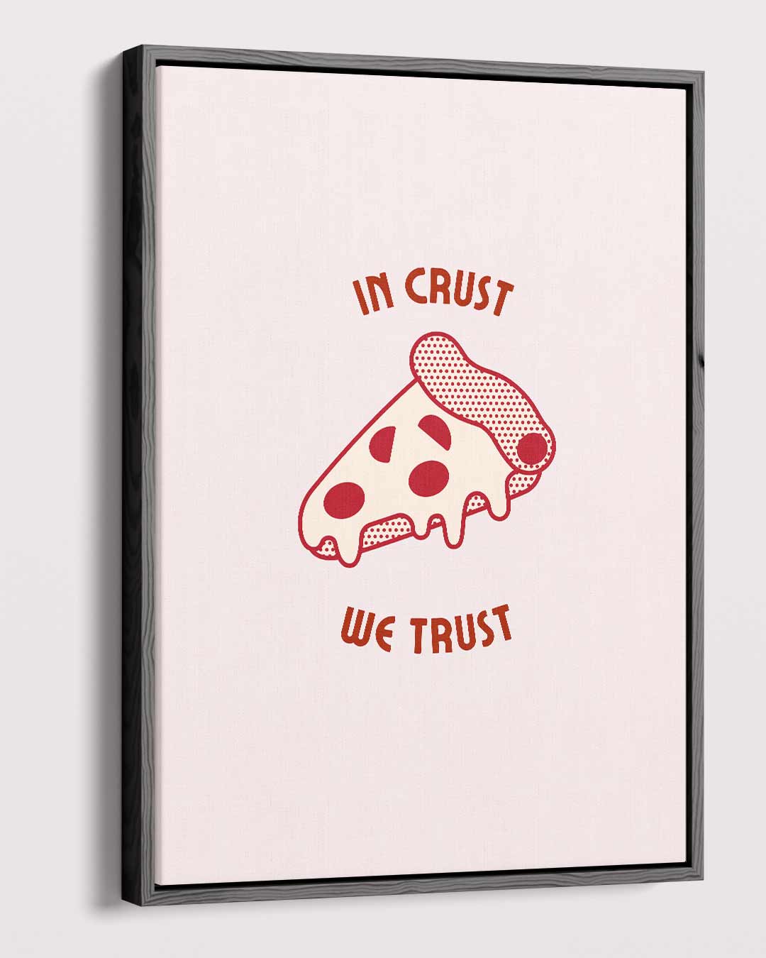 Pizza Liefde Poster Kunstwerk-canvas-dibond-plexiglas-wanddecoratie-WallArtistic