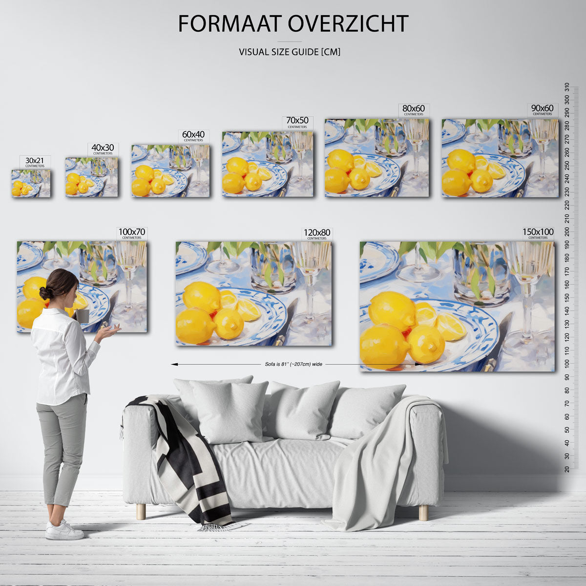 Citroenen op tafel Poster