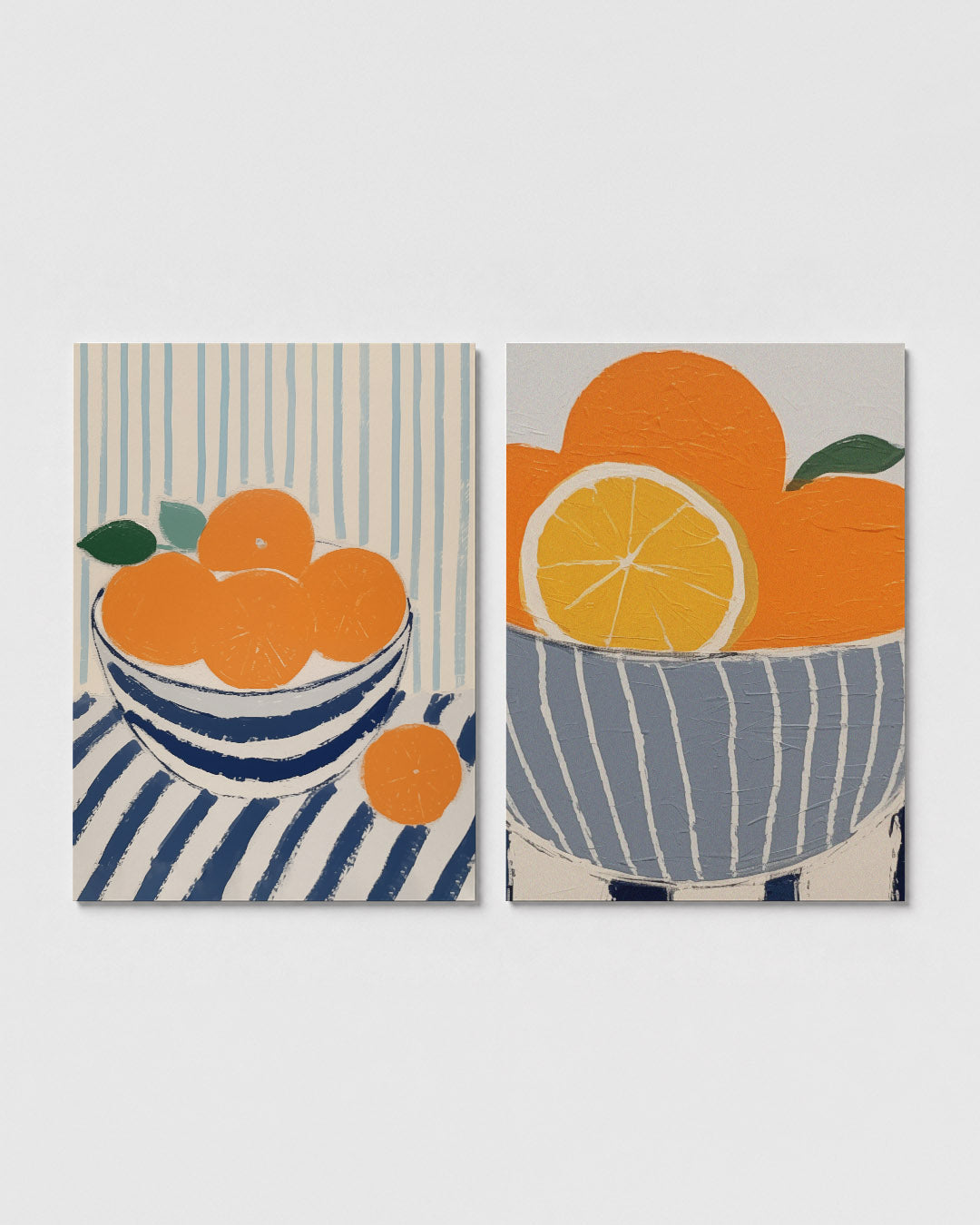 Fruit en strepen Posterset