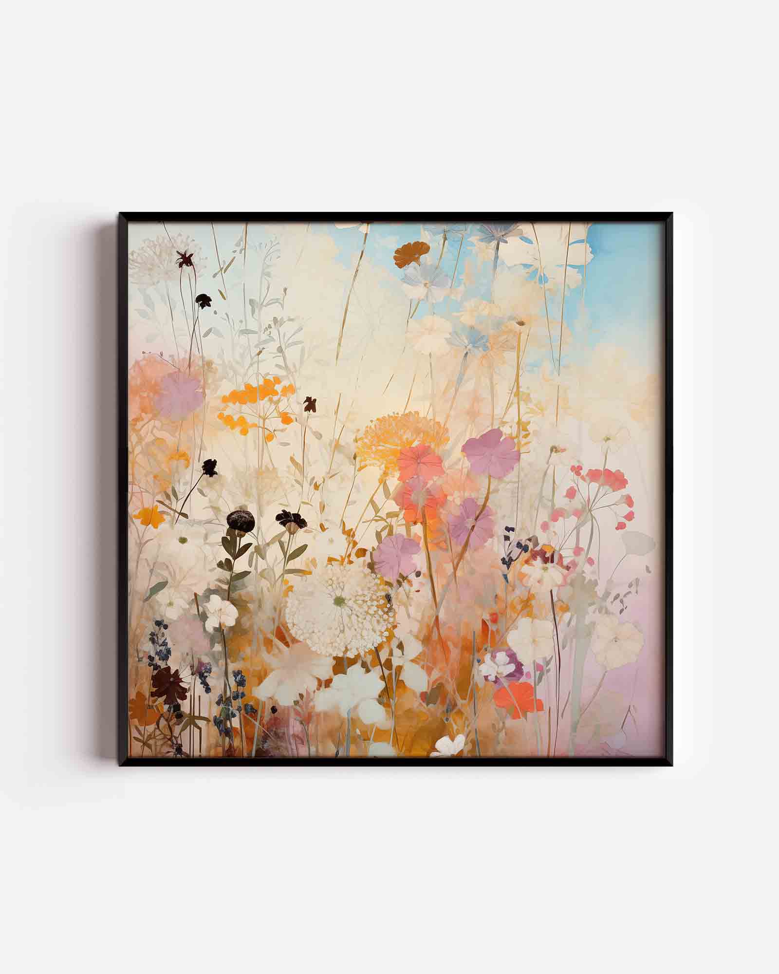 Bloemen in zachte tinten Poster