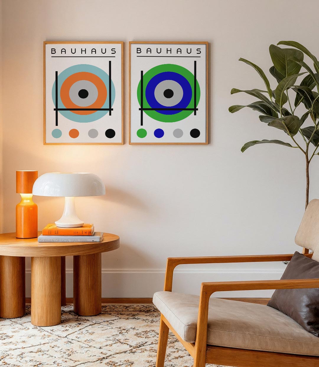 Cirkel en lijnenspel Posterset