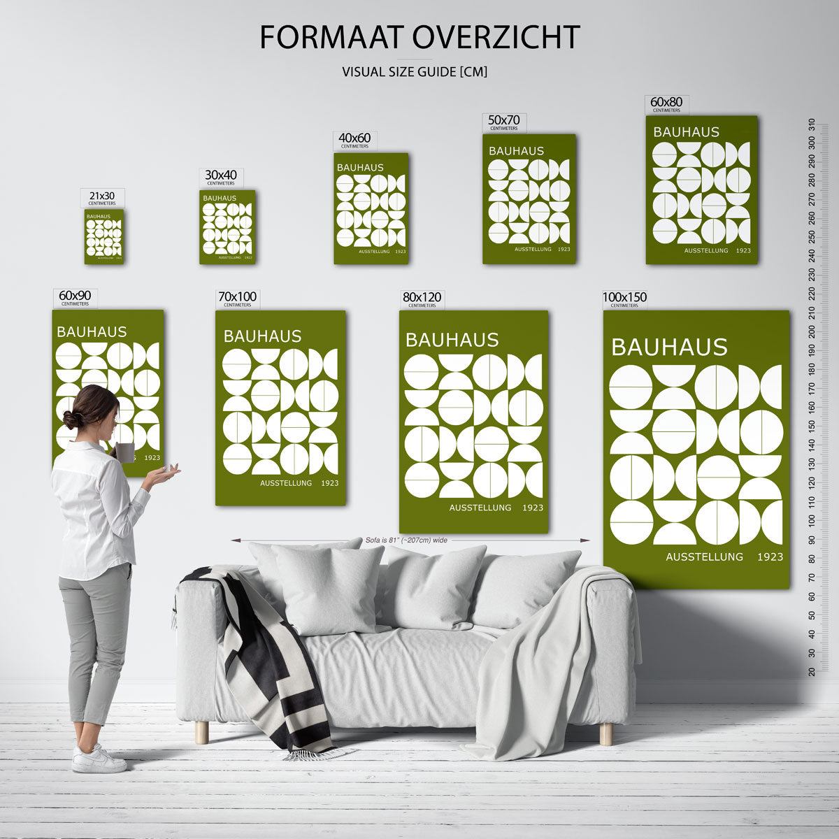 Vormritme en kleur Poster