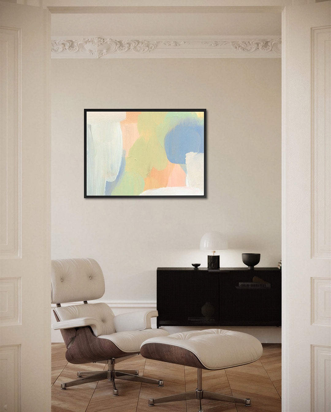 Kleurrijke vegen compositie Kunstwerk