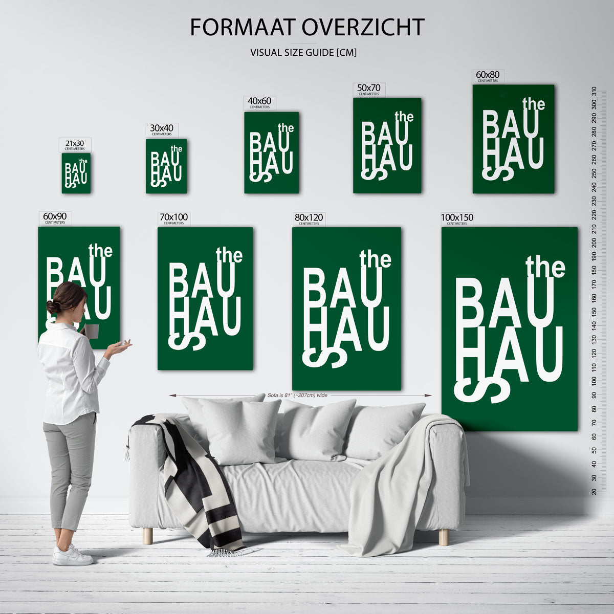 Typografische compositie Poster