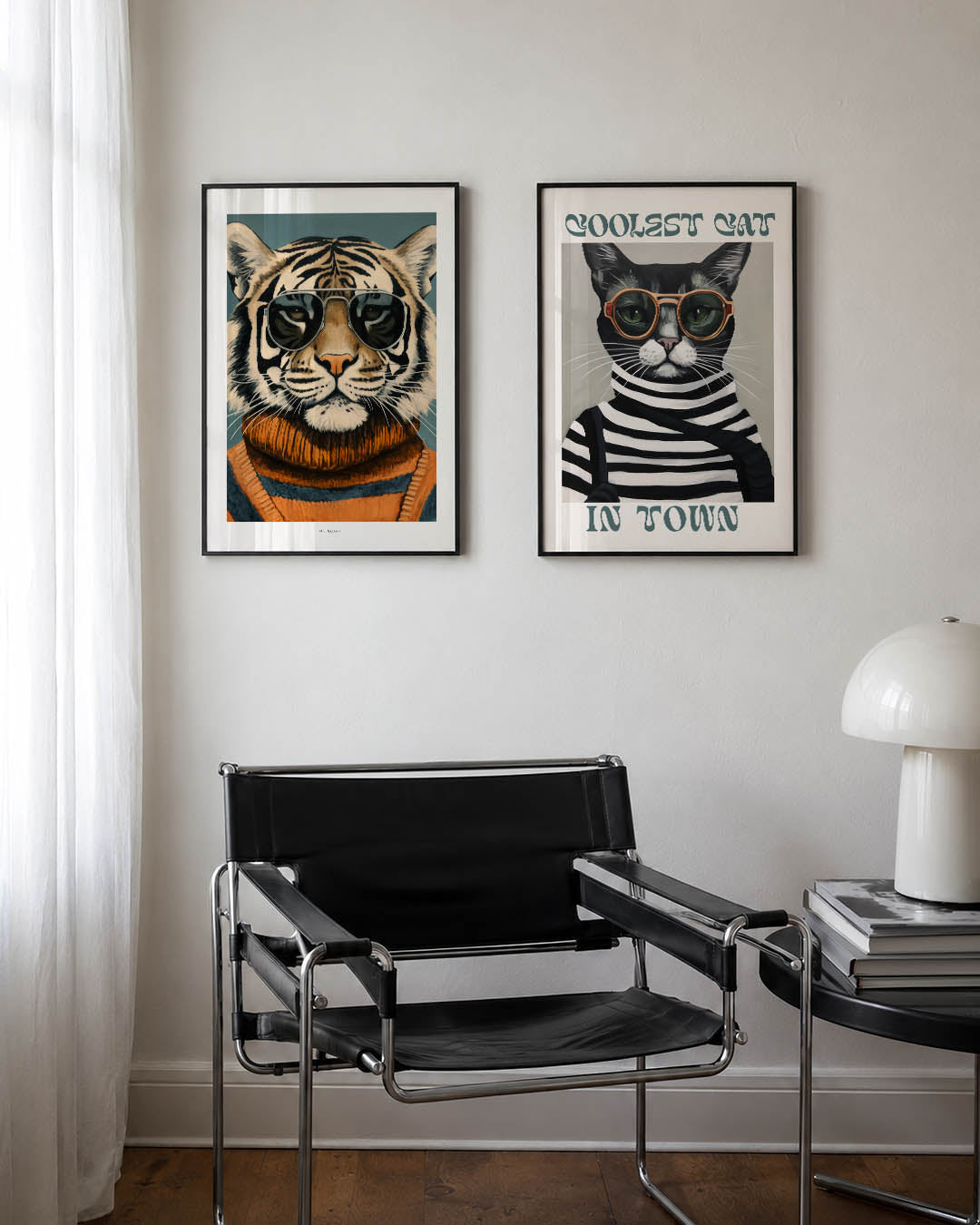 Dierlijke coolness Posterset