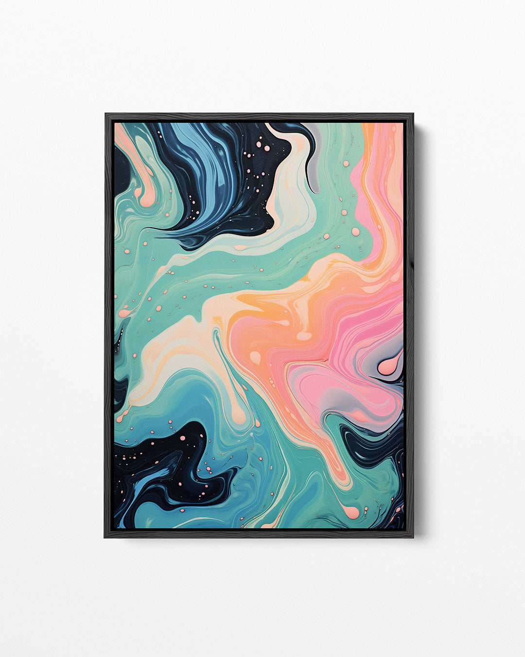 Vloeiende kleurencompositie Kunstwerk