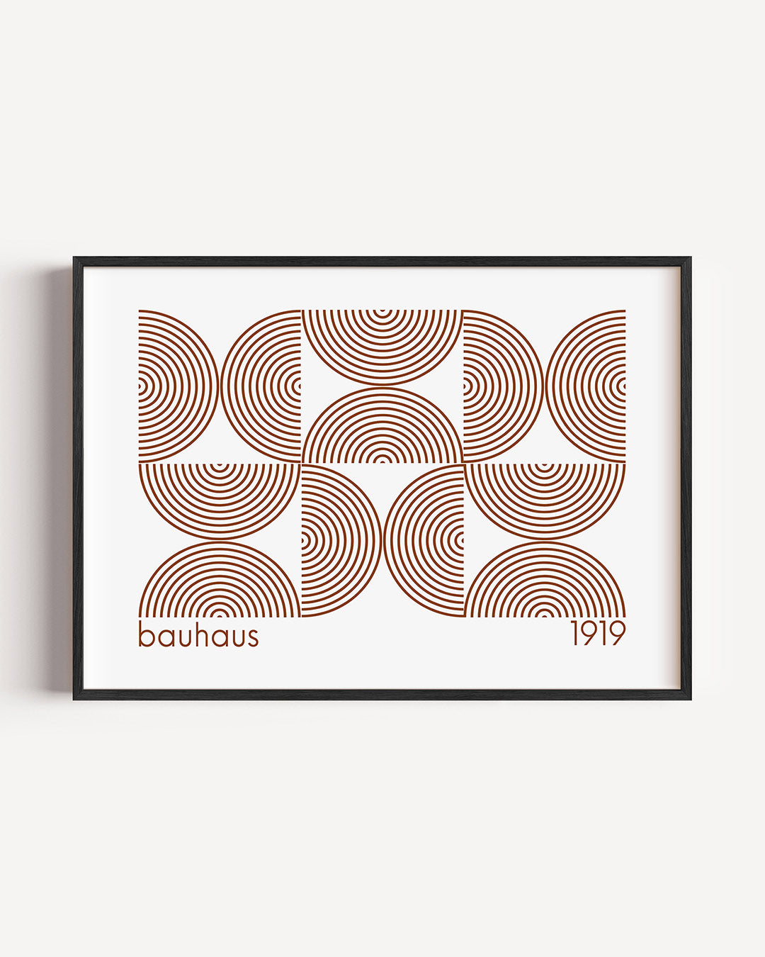 Cirkelpatroon en lijnen Poster