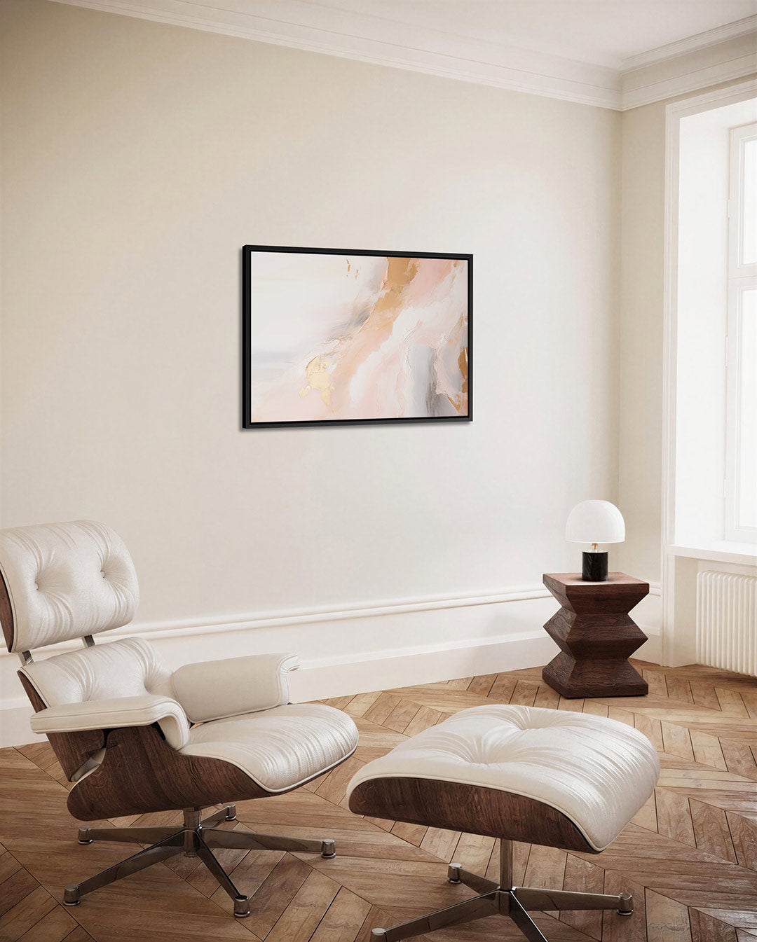 Vloeiende kleurencompositie Kunstwerk