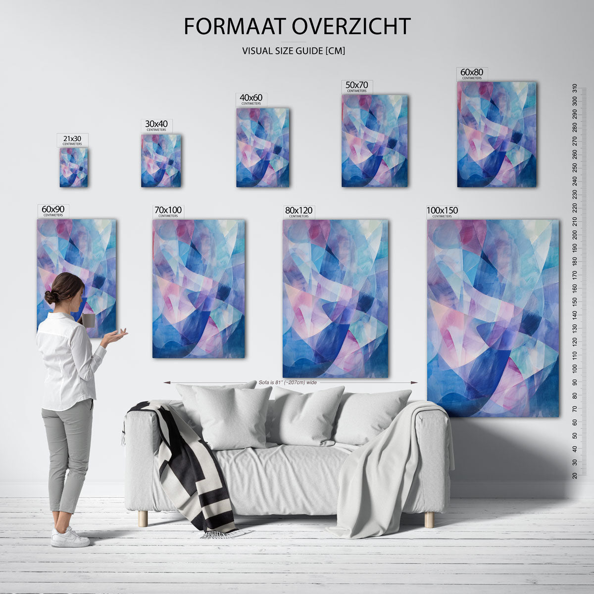 Abstracte vormen Poster