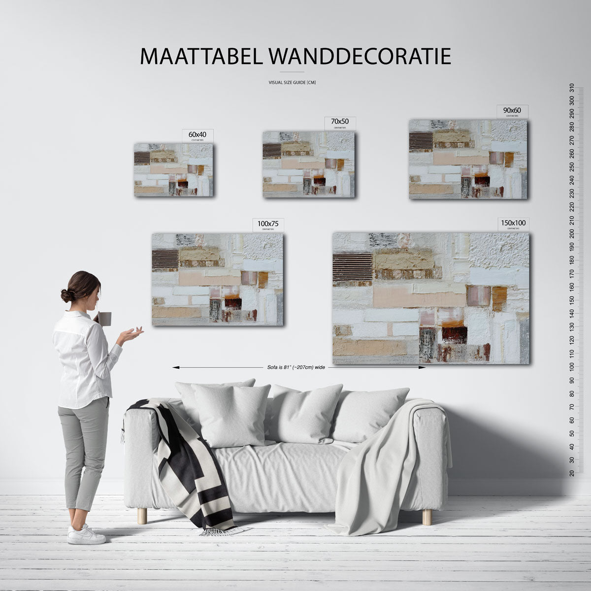 Gelaagde texturen Kunstwerk