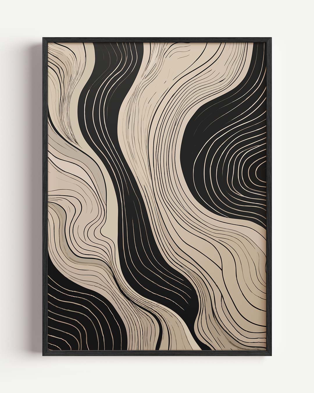 Elegante Abstracte Lijnen Poster-WallArtistic