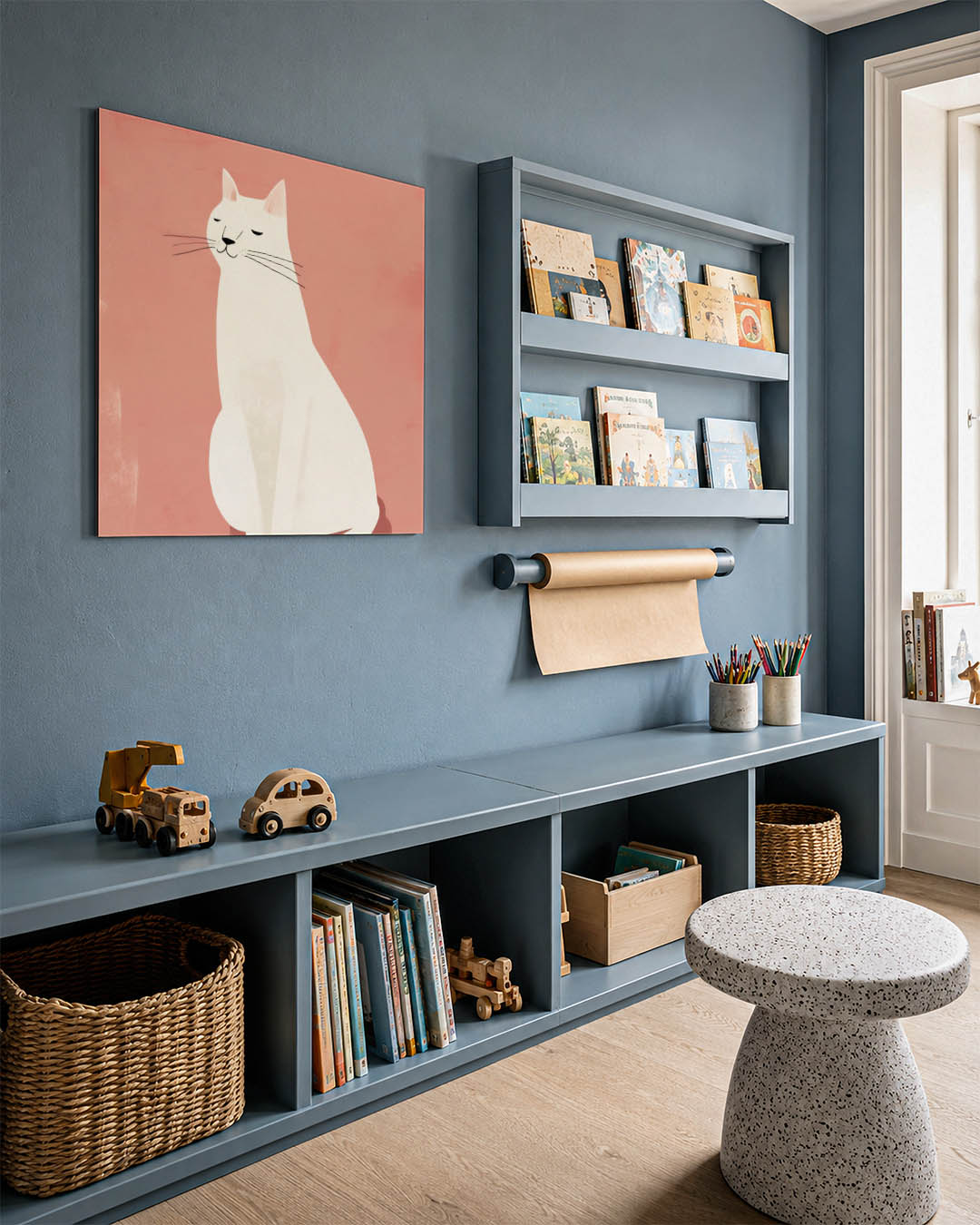Gestileerde kat Kunstwerk