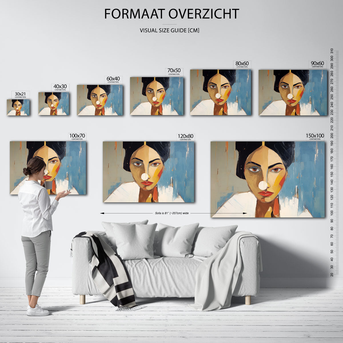 Vrouwelijk portret Poster