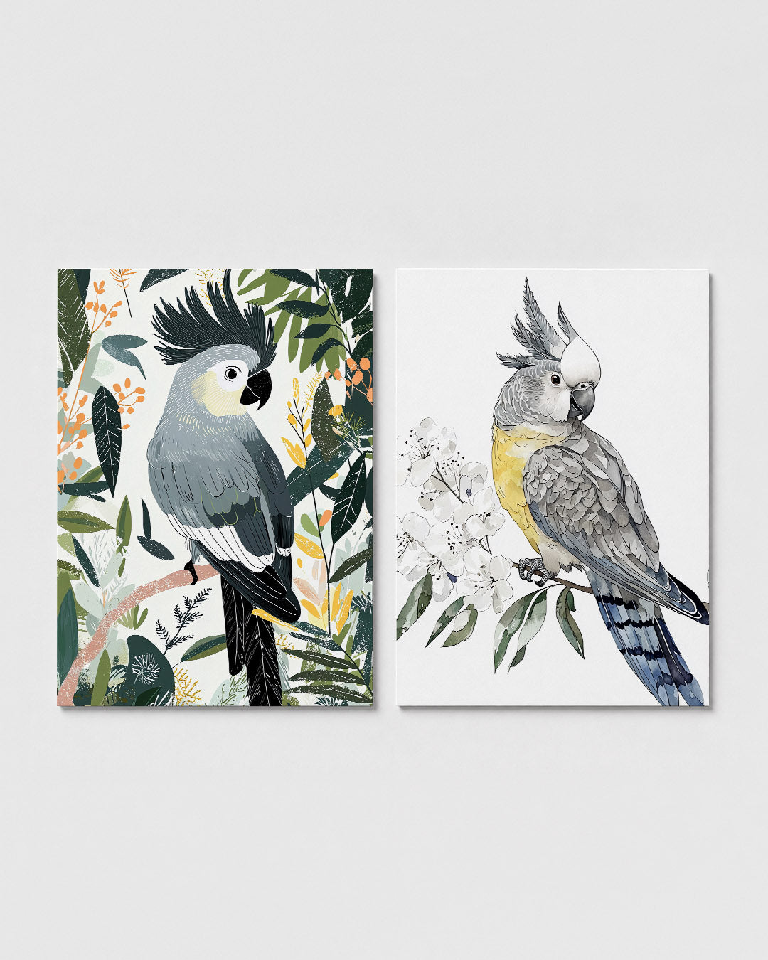 Vogels en bladeren Posterset
