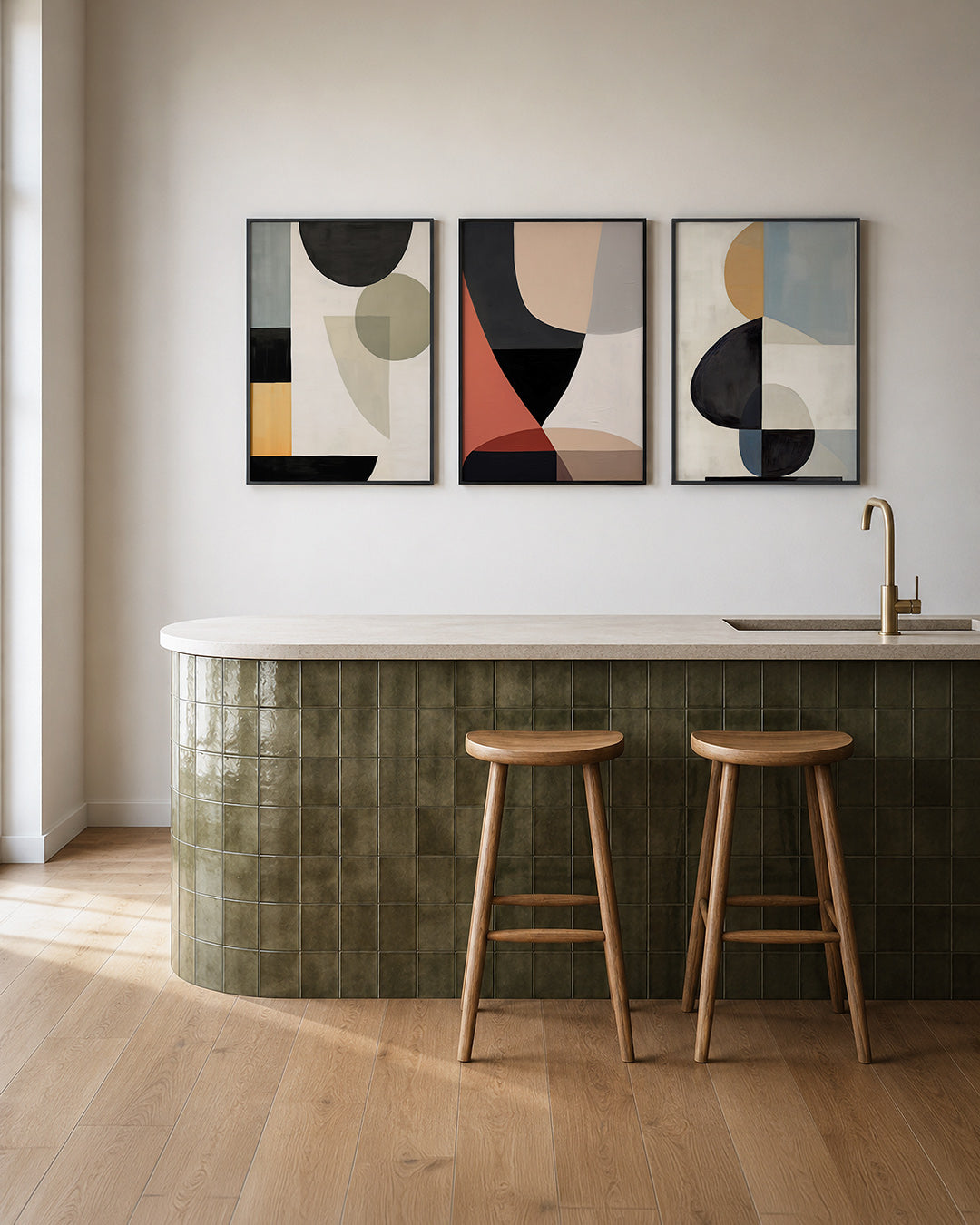 Vormen en vlakkenspel Posterset