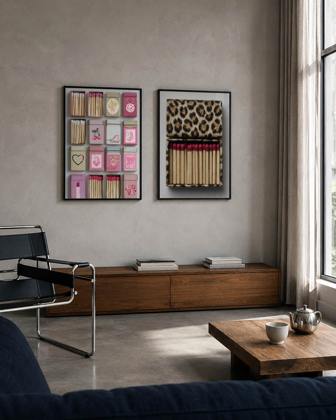 Speelse kleurenmix Posterset