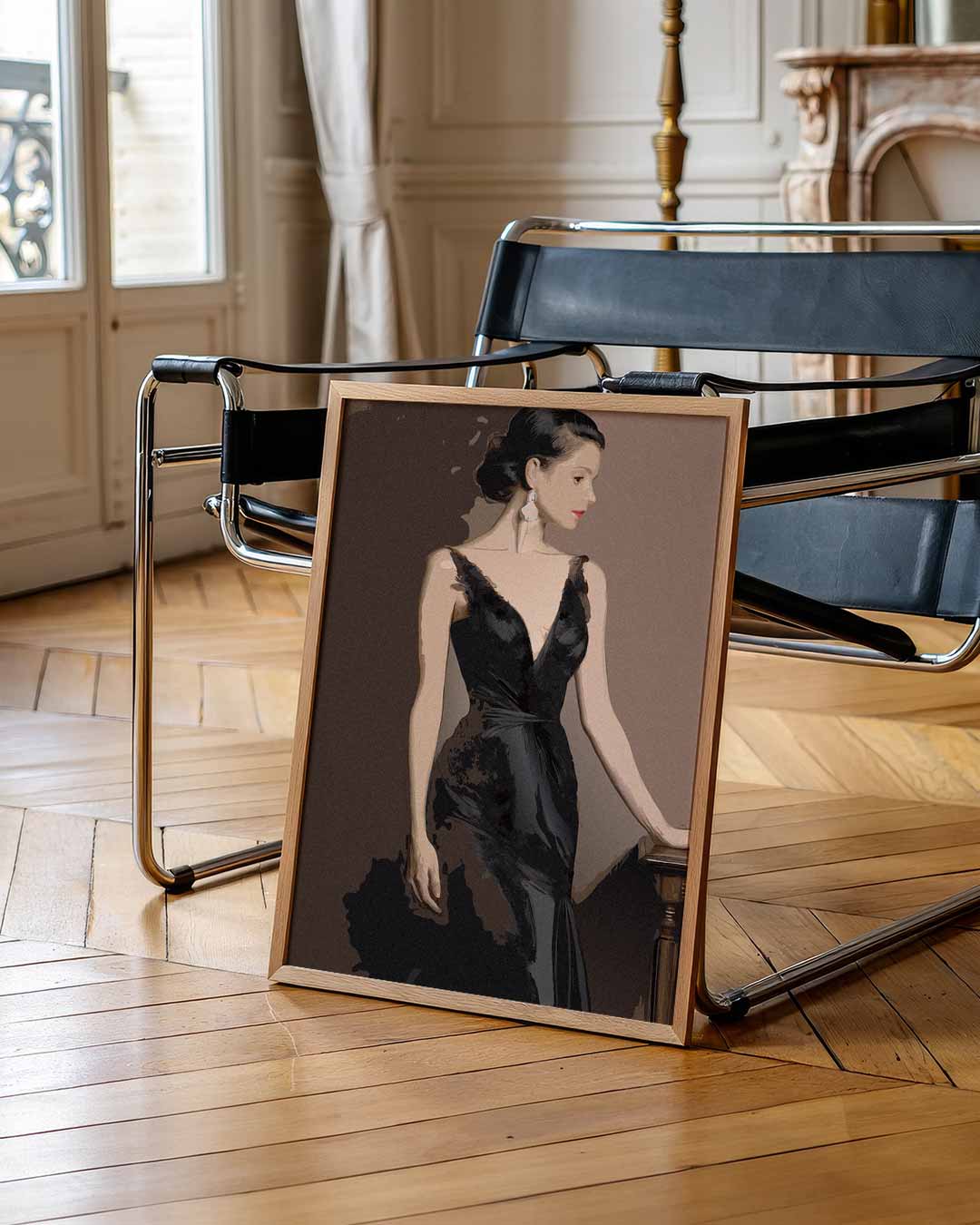 Elegante Avondjurk Poster-WallArtistic