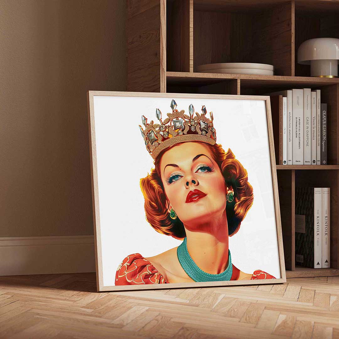 Vrouw met kroon Poster