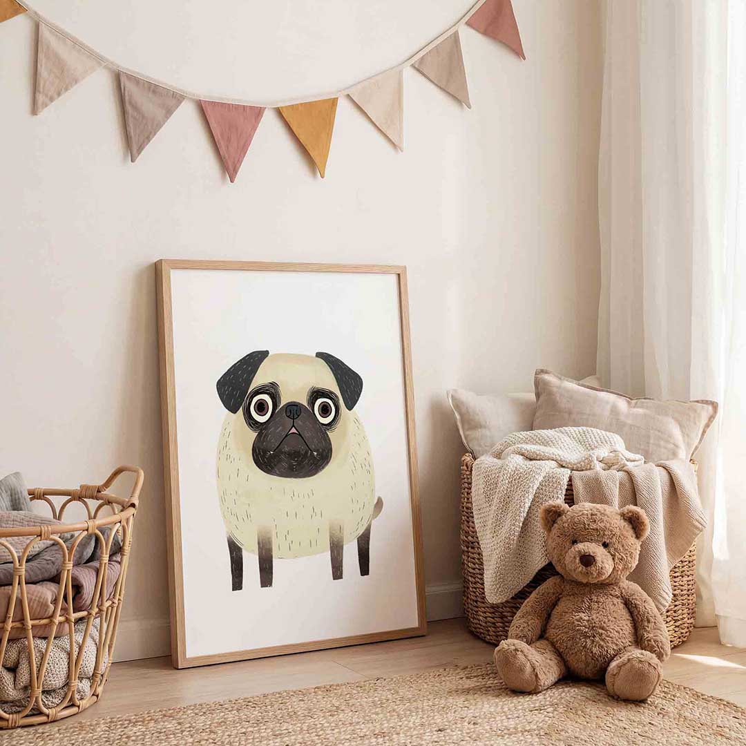 Hond met grote ogen Poster