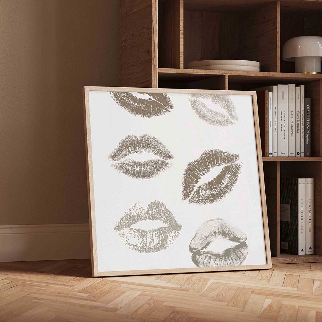 Lippenafdrukken Poster
