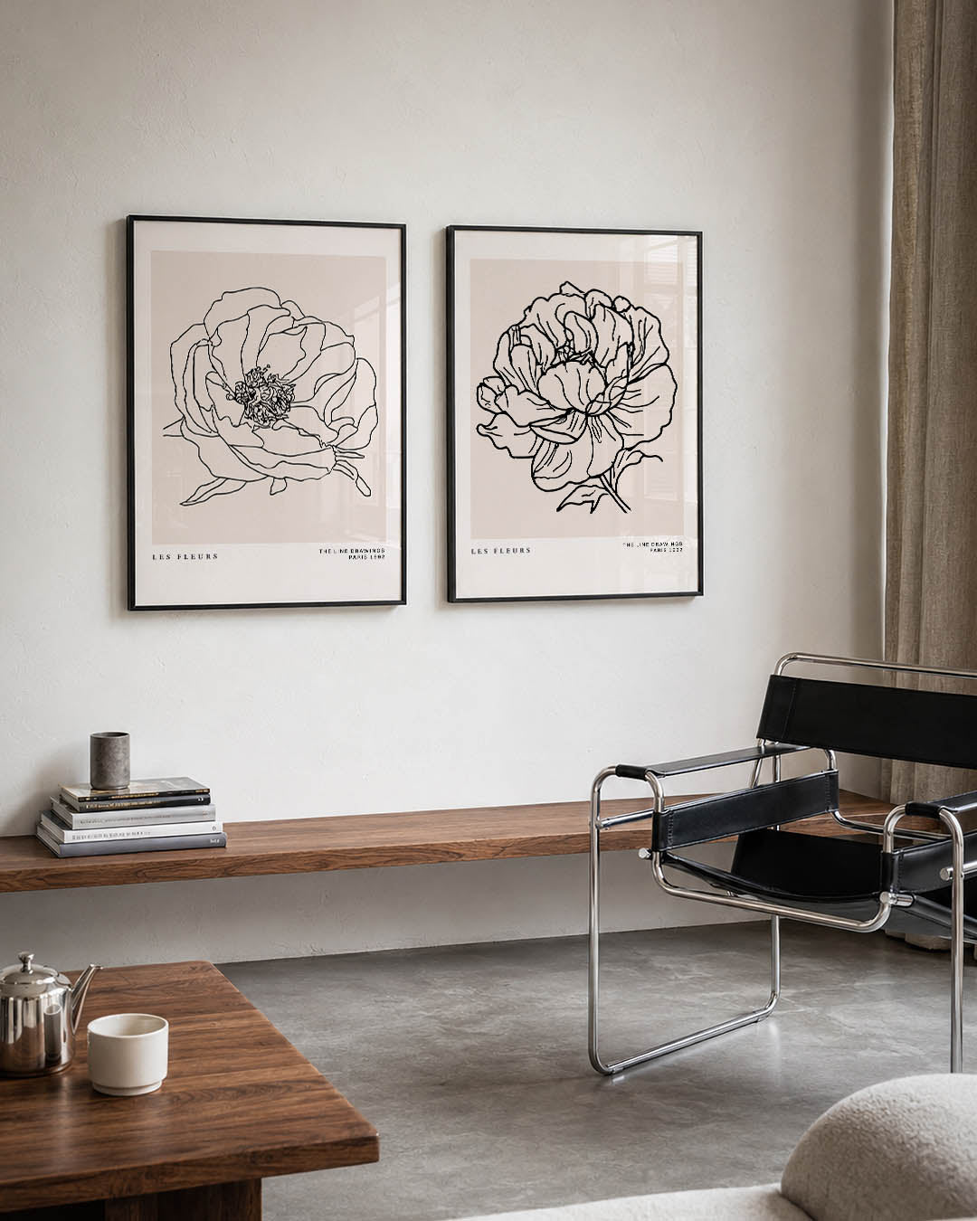 Lijnbloem harmonie Posterset