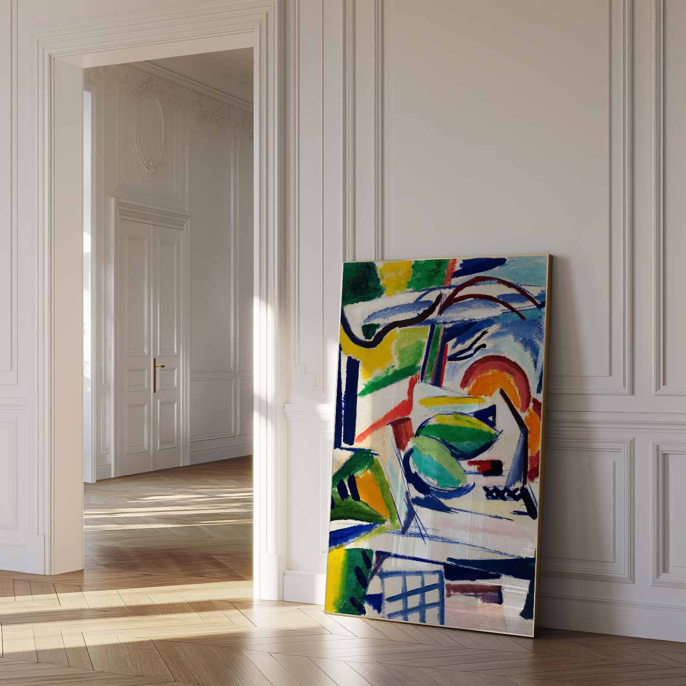 Abstract Landschap Kleuren Poster-WallArtistic