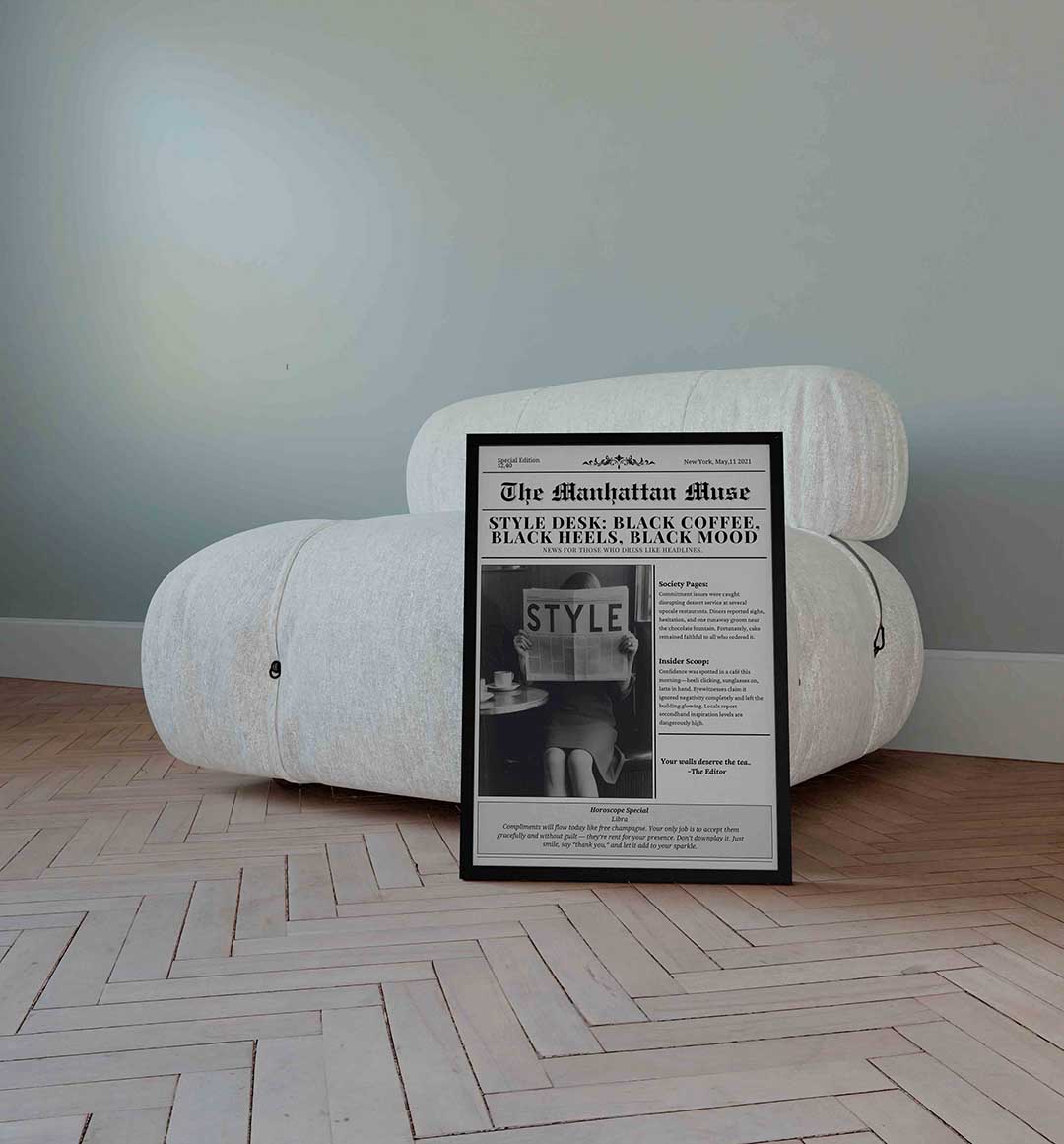 Stijlvolle krant Poster