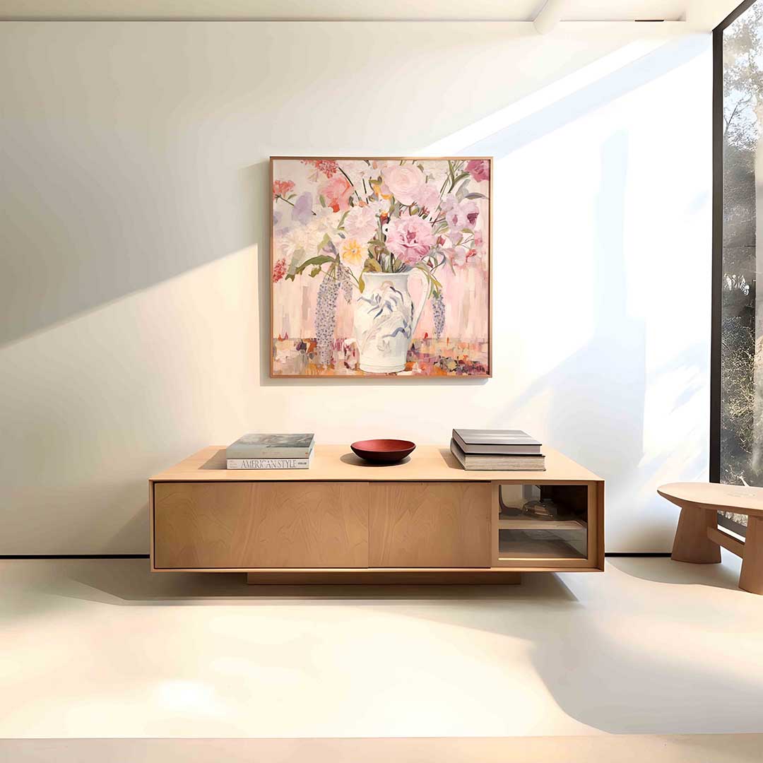 Bloemen in vaas Poster