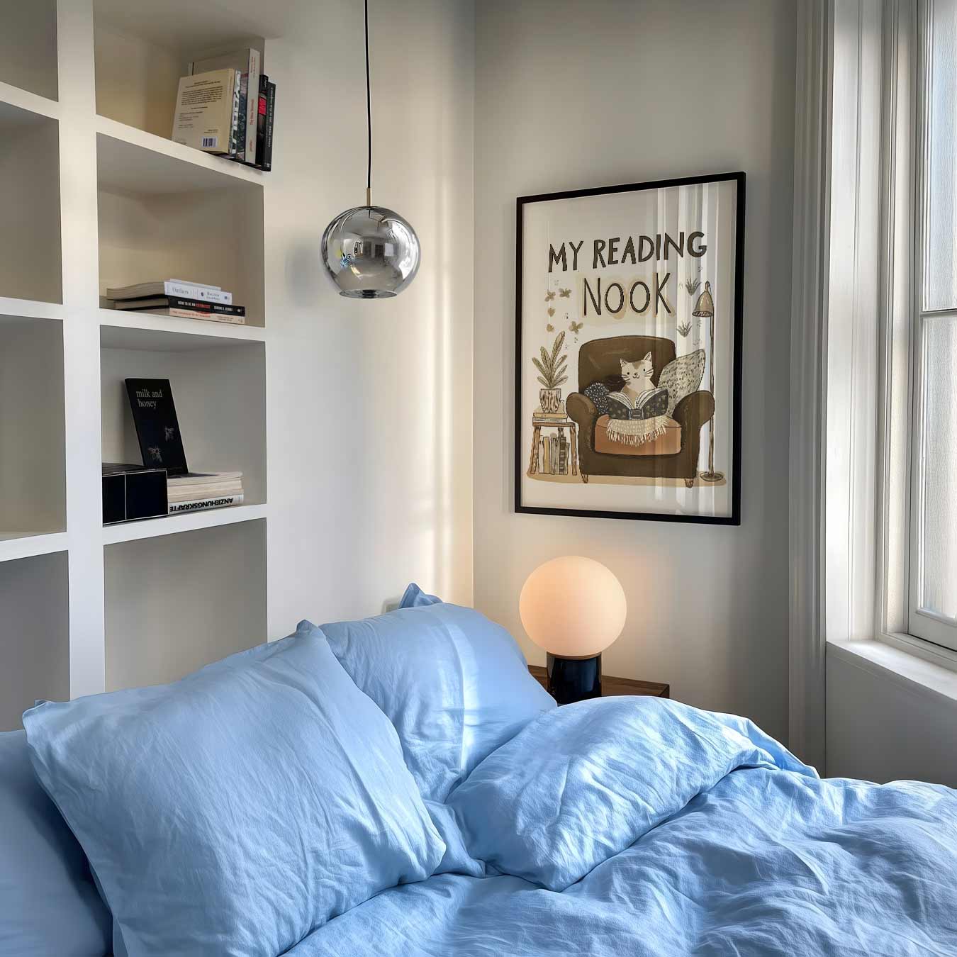 Gezellige Leeshoek Poster-WallArtistic
