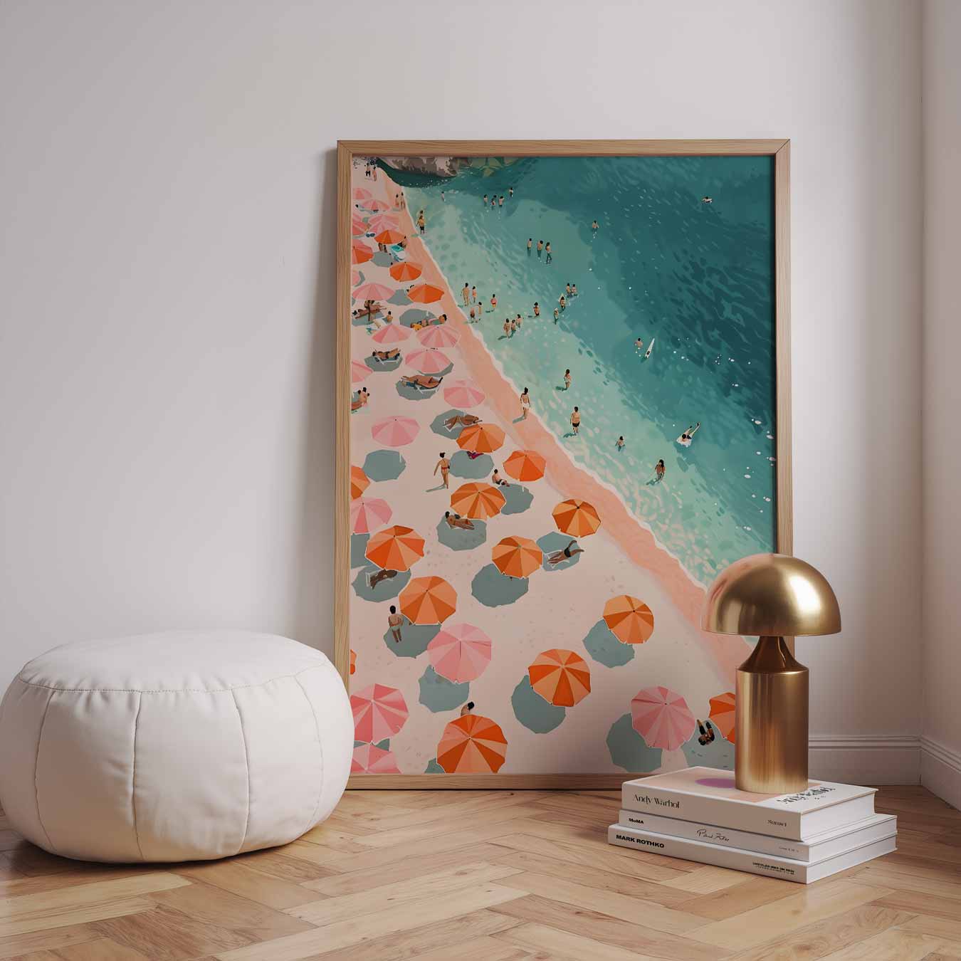 Zonnige Stranddag Poster-WallArtistic