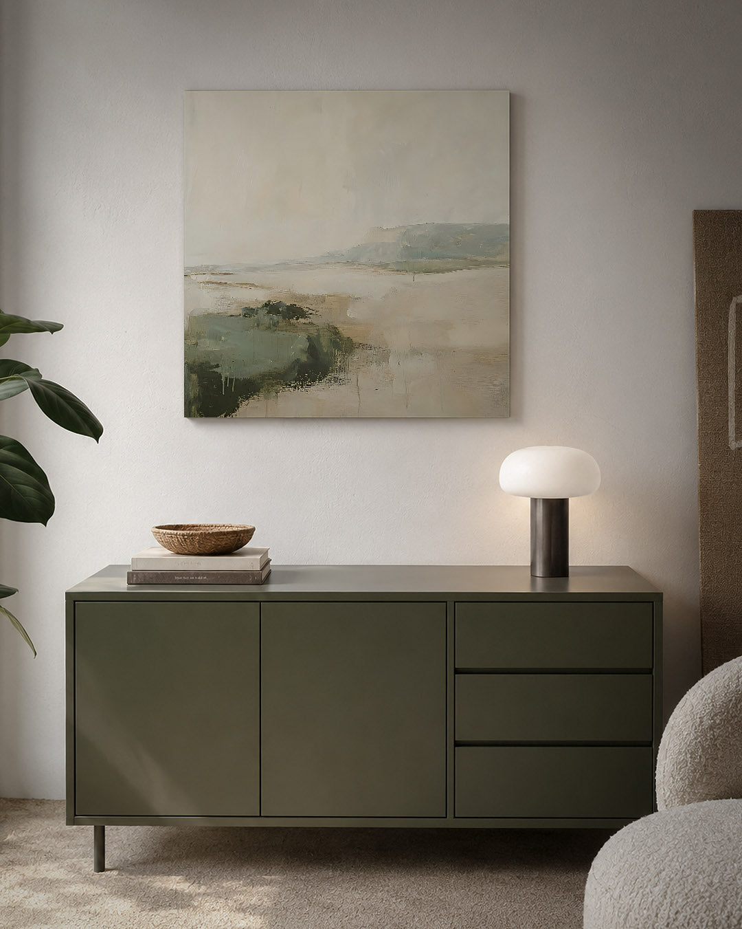 Rustige landschap compositie Kunstwerk