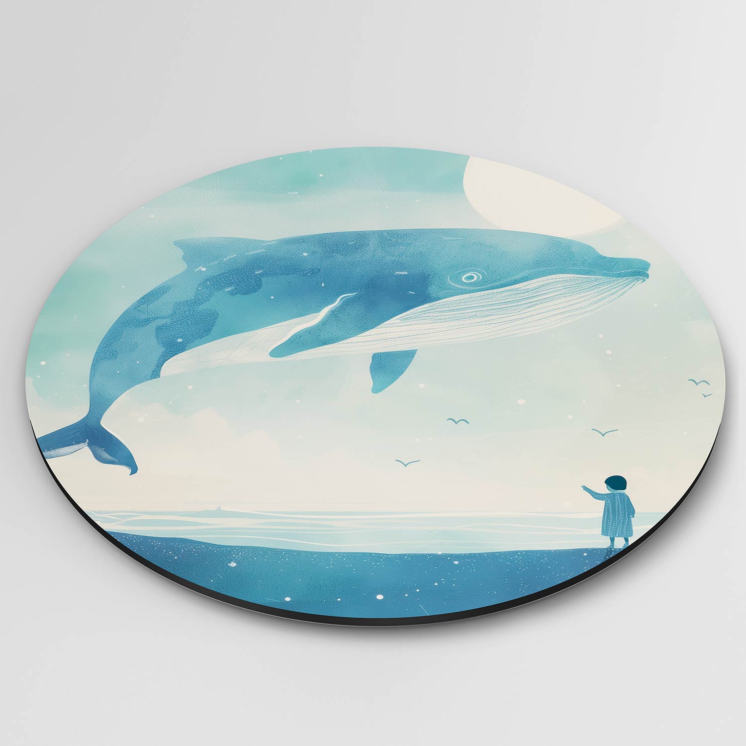 Walvis en kind Muurcirkel