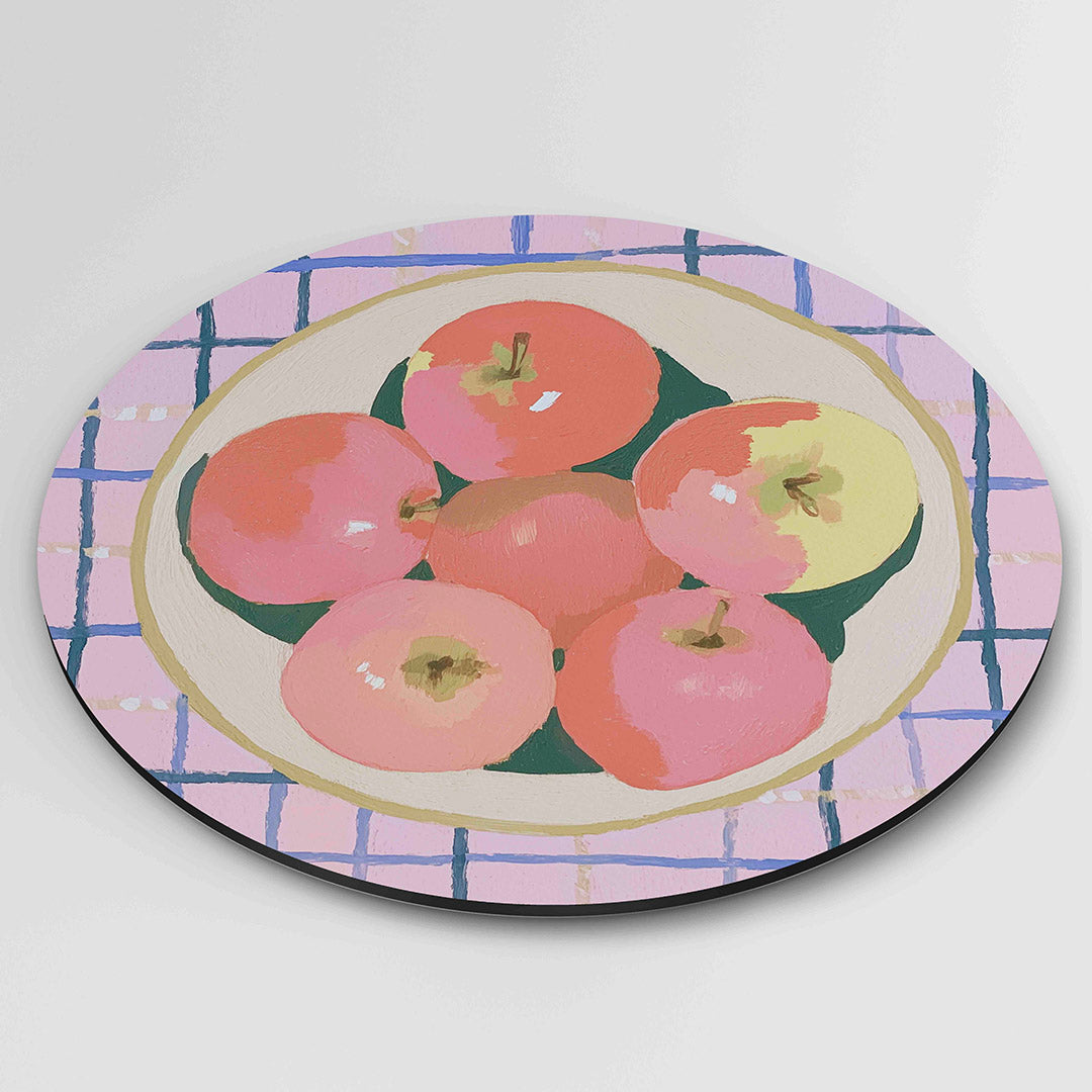 Appels in schaal Muurcirkel