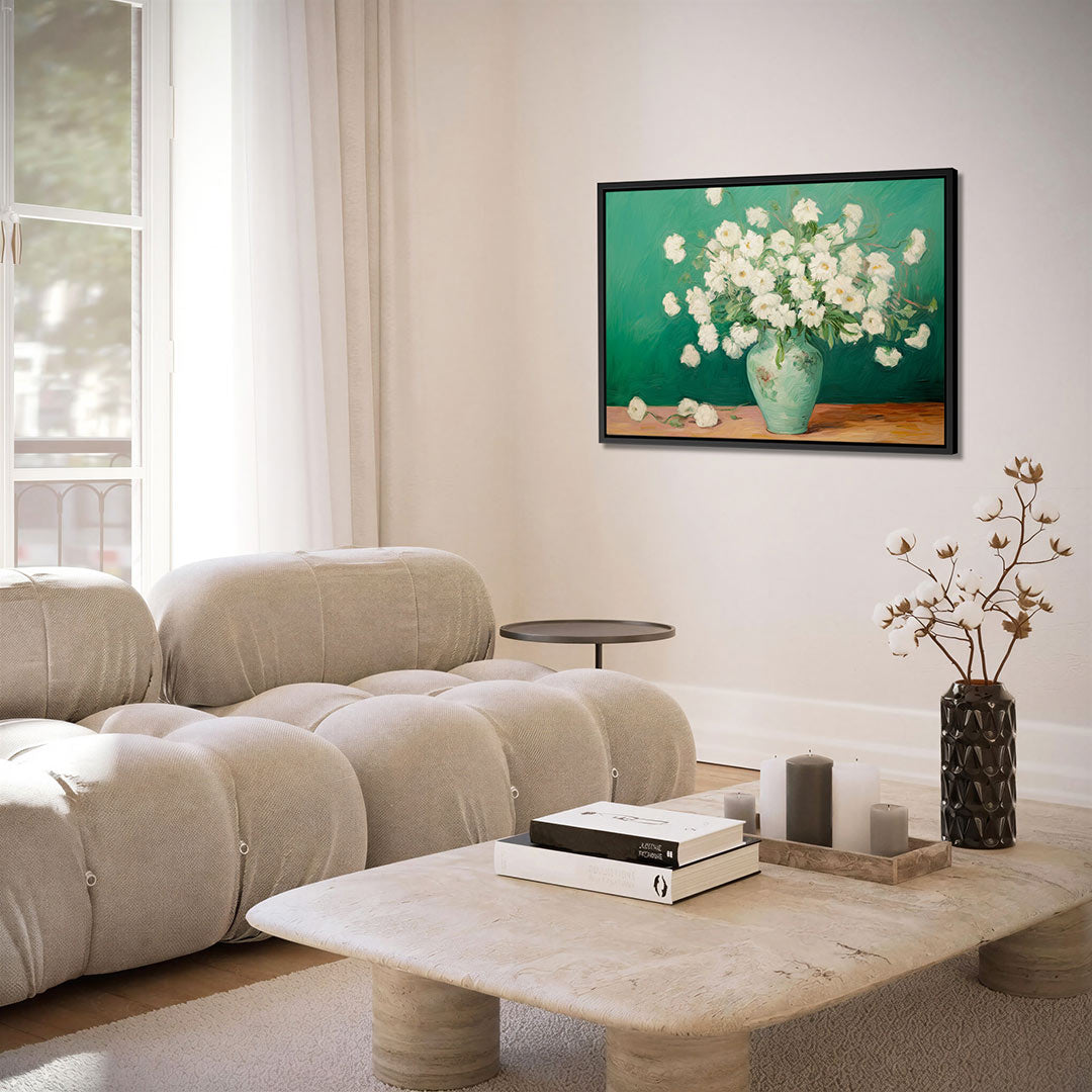 Bloemen in vaas Kunstwerk