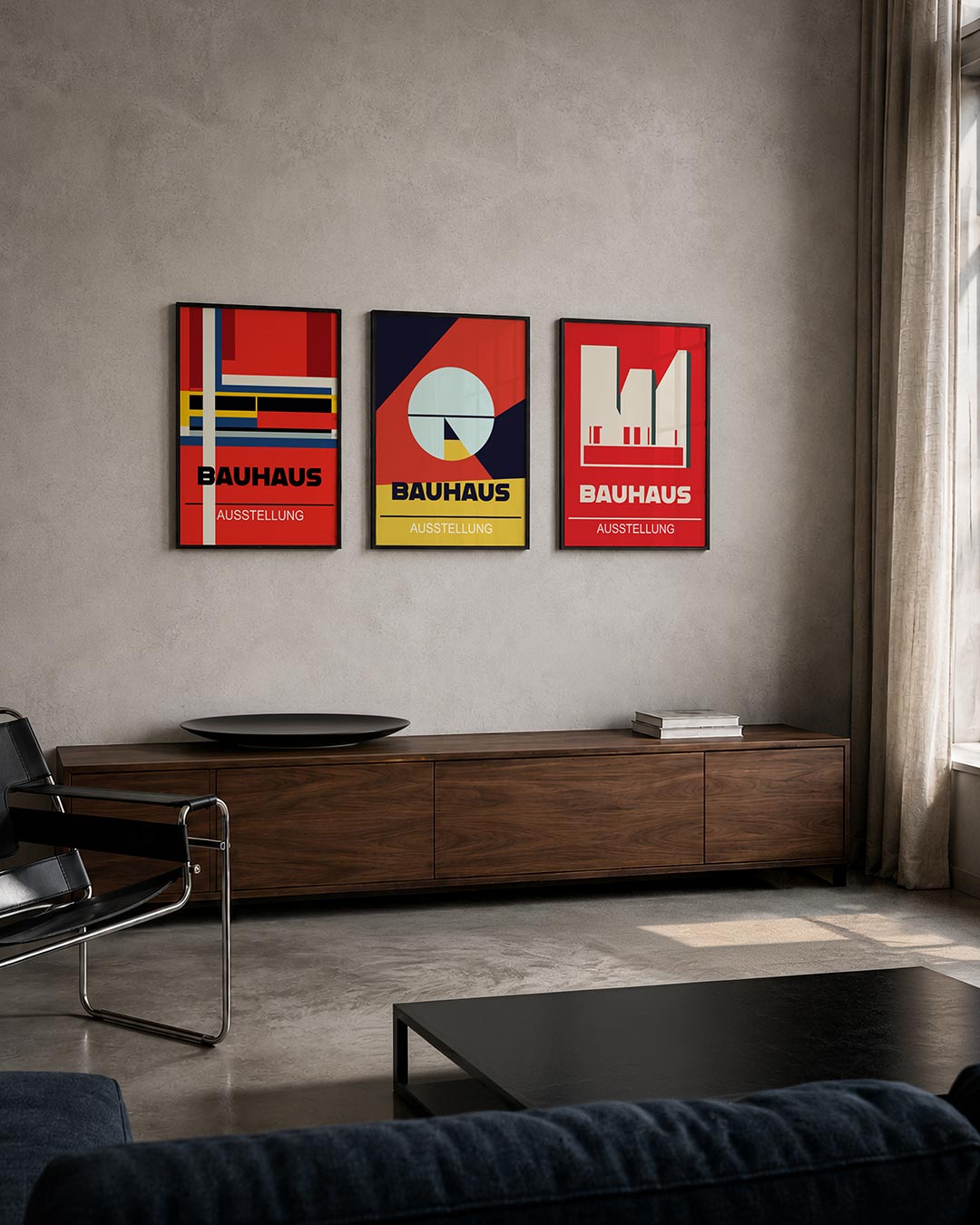 Kleurvlakken en lijnen Posterset