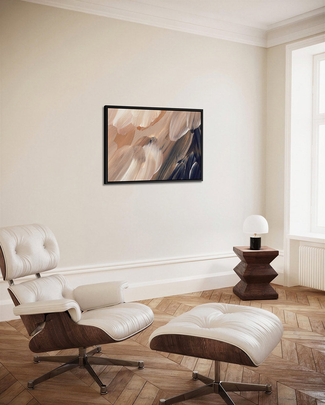 Organische penseelstreken Kunstwerk