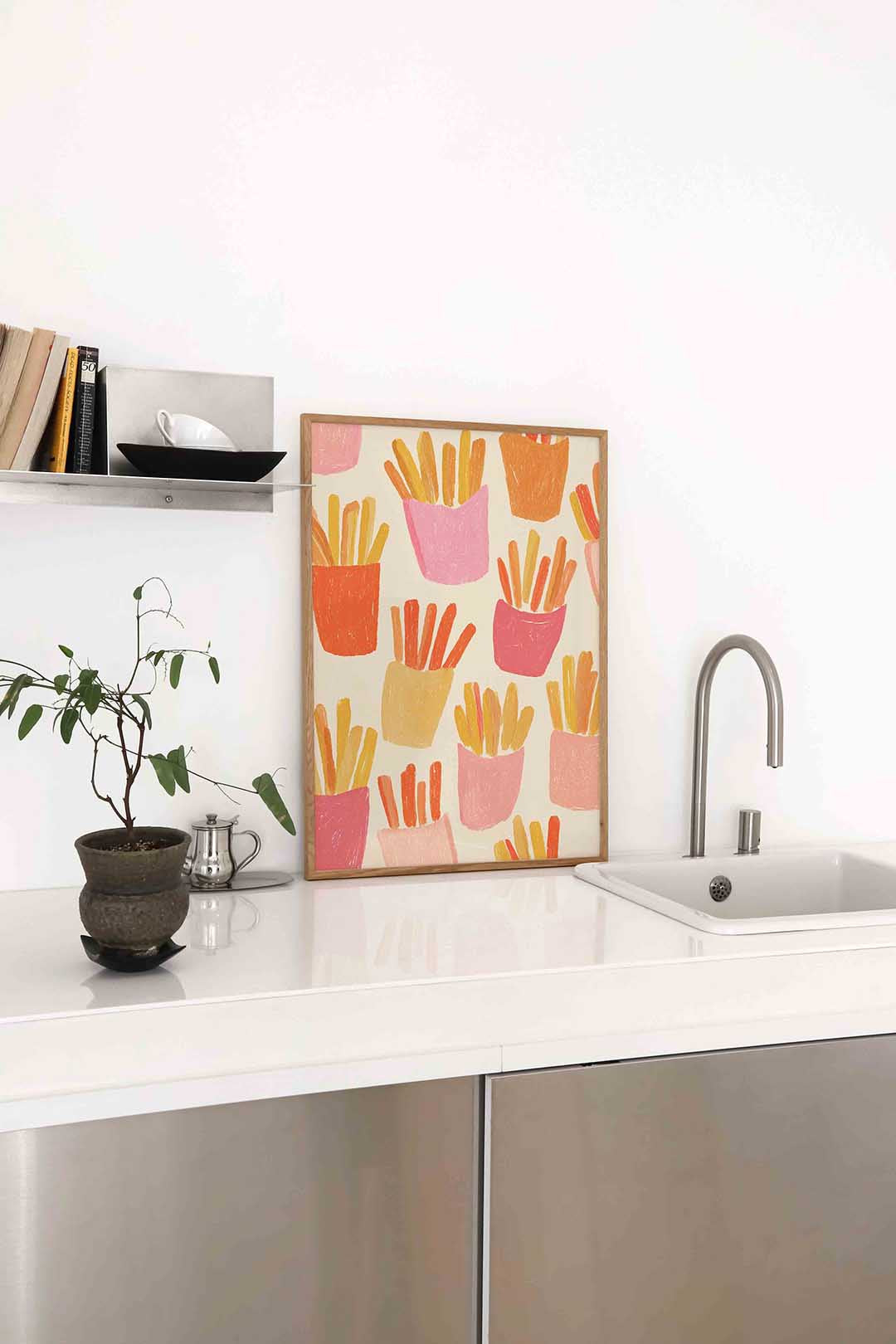 Frietjes patroon Poster