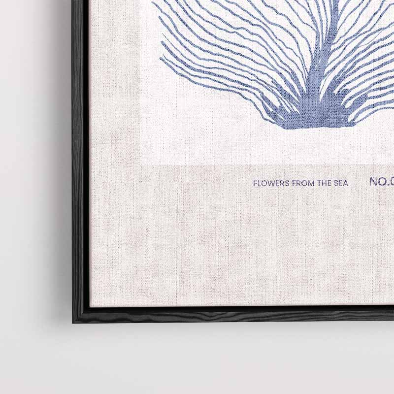L'Océan: Bloemen uit de Zee Kunstwerk-canvas-dibond-plexiglas-wanddecoratie-WallArtistic