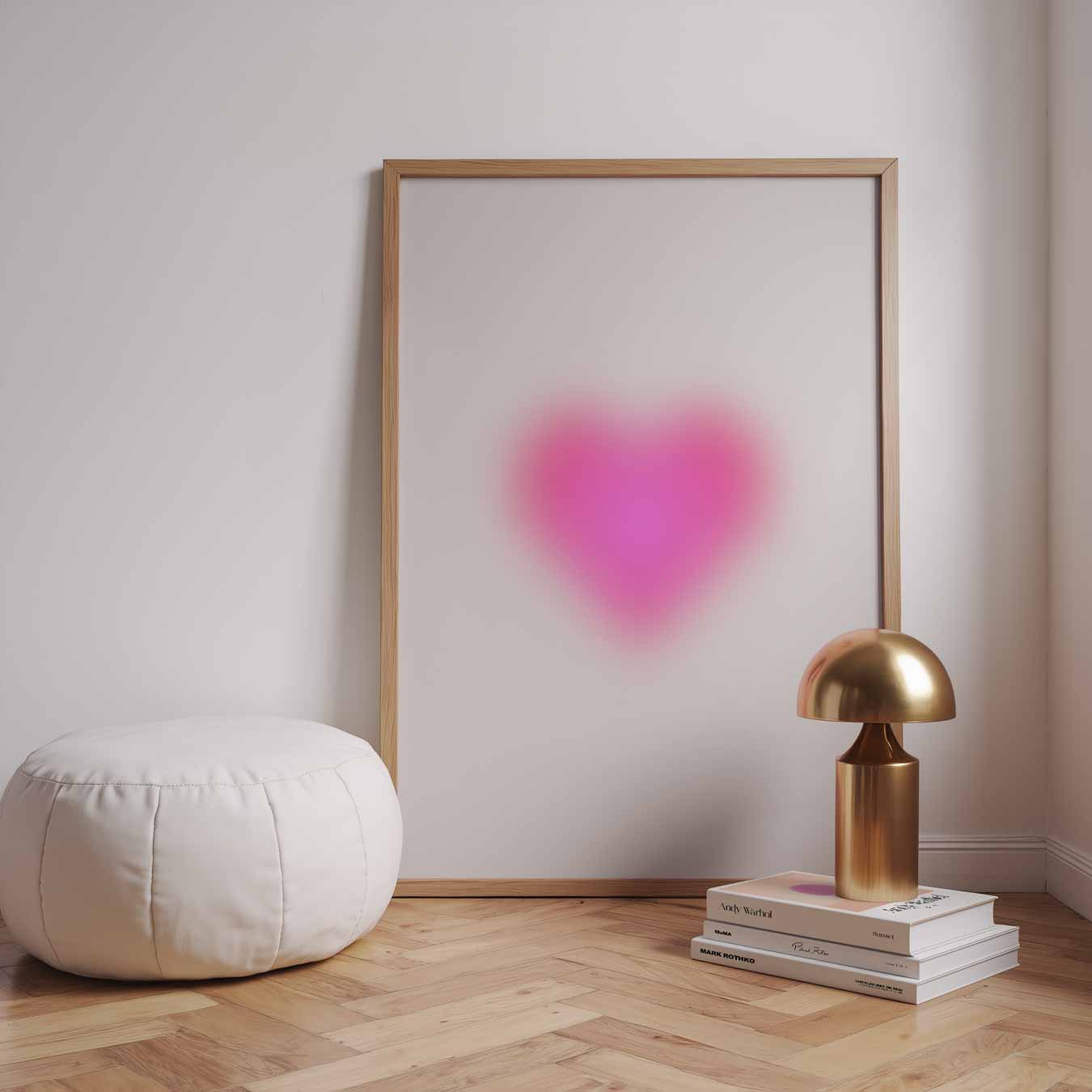 Magische Fluorescerende Hartposter-WallArtistic