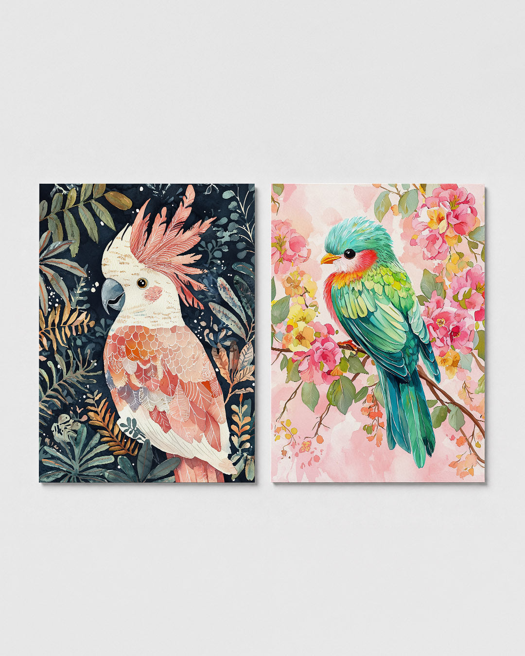 Vogels en bladeren Posterset