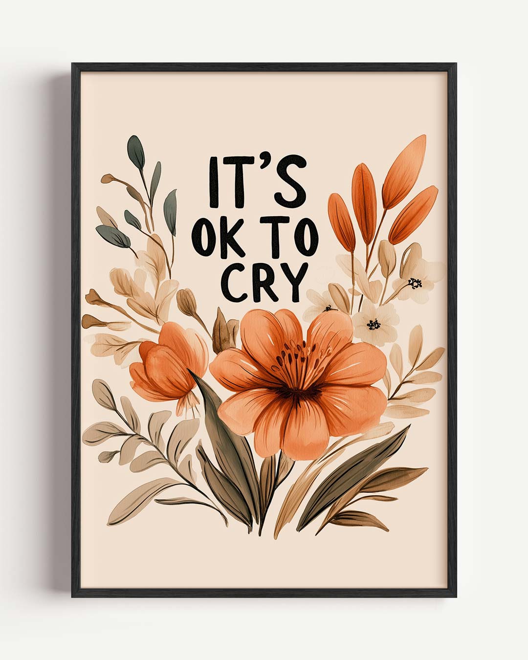 Empowerende Bloemenposter-WallArtistic