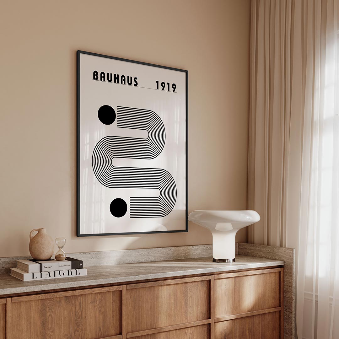 Lijnen en vlakkenspel Poster