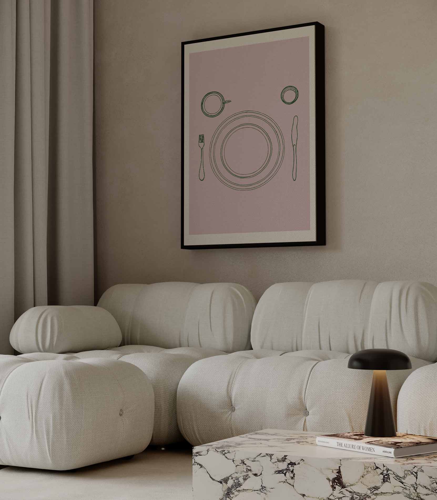 Minimalistisch Tafelschikking Kunstwerk-canvas-dibond-plexiglas-wanddecoratie-WallArtistic