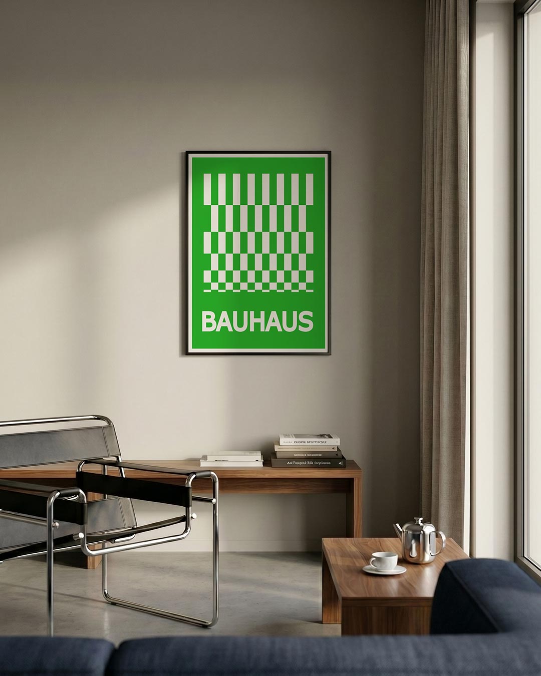 Groen wit ritme Poster