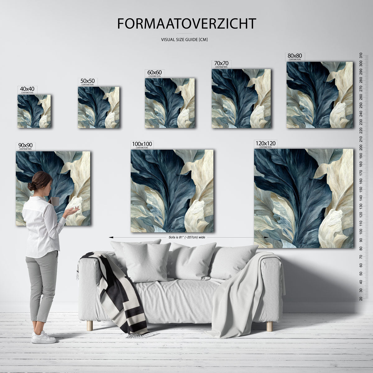 Bladeren in beweging Poster