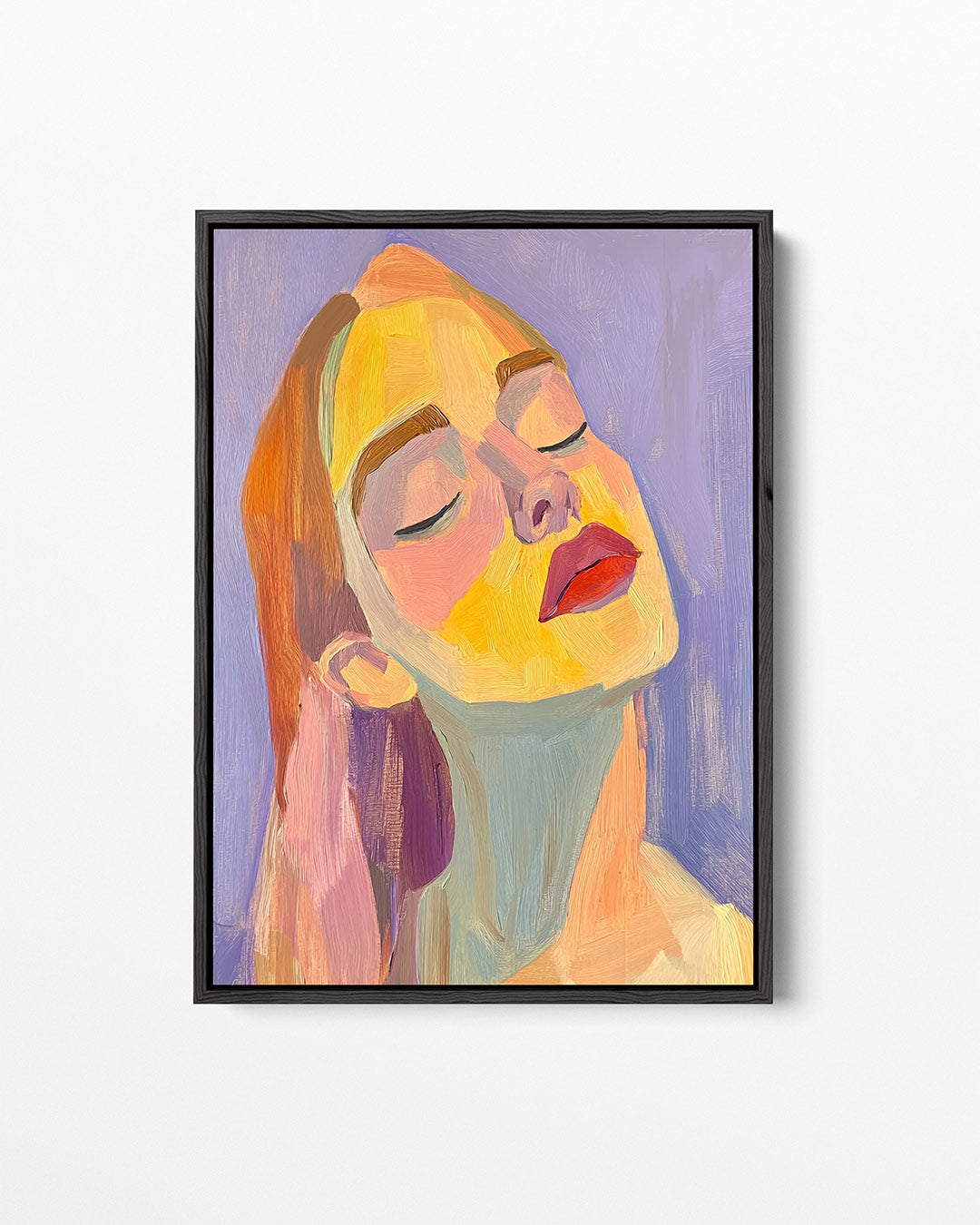 Kleurrijk portret Kunstwerk