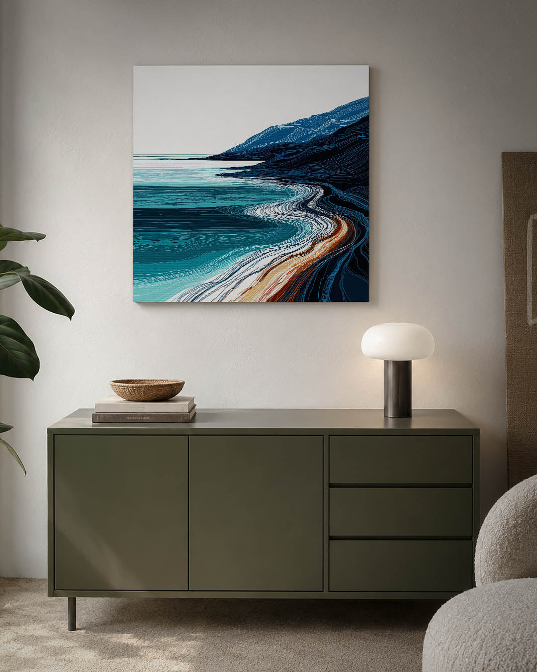 Golvende kustlijnen Kunstwerk