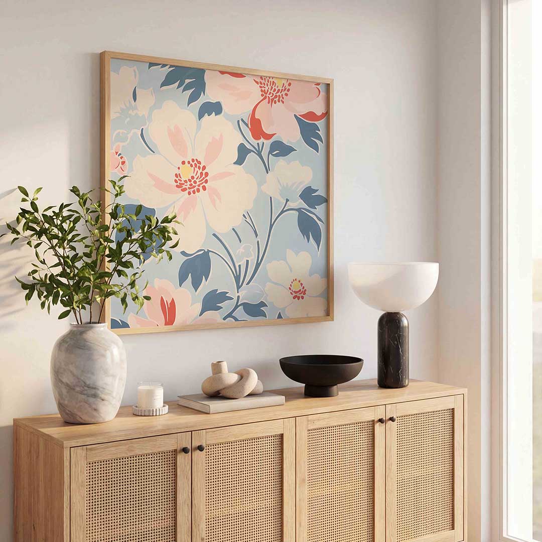 Bloemen en bladeren Poster