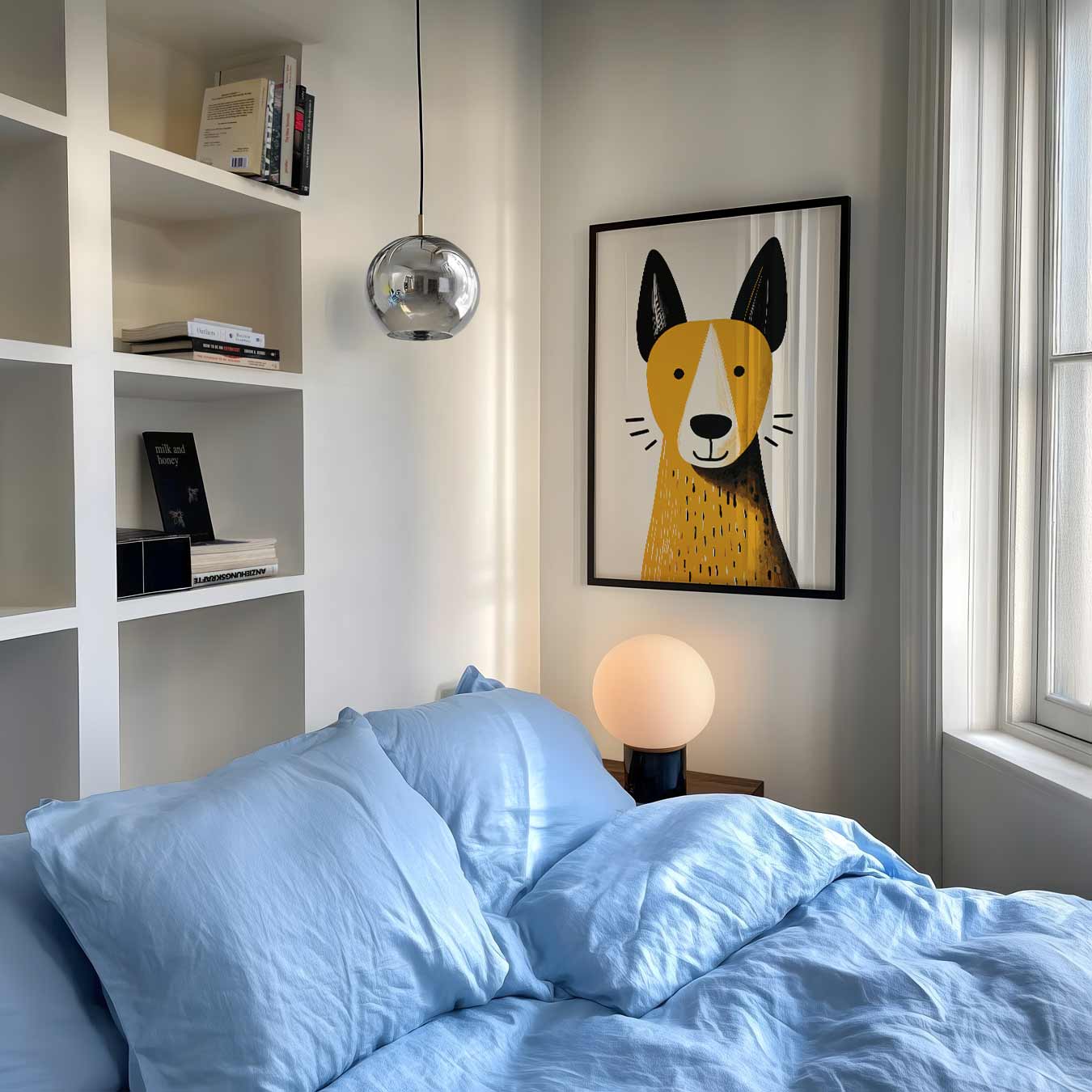 Schattige Hondenportret Poster-WallArtistic