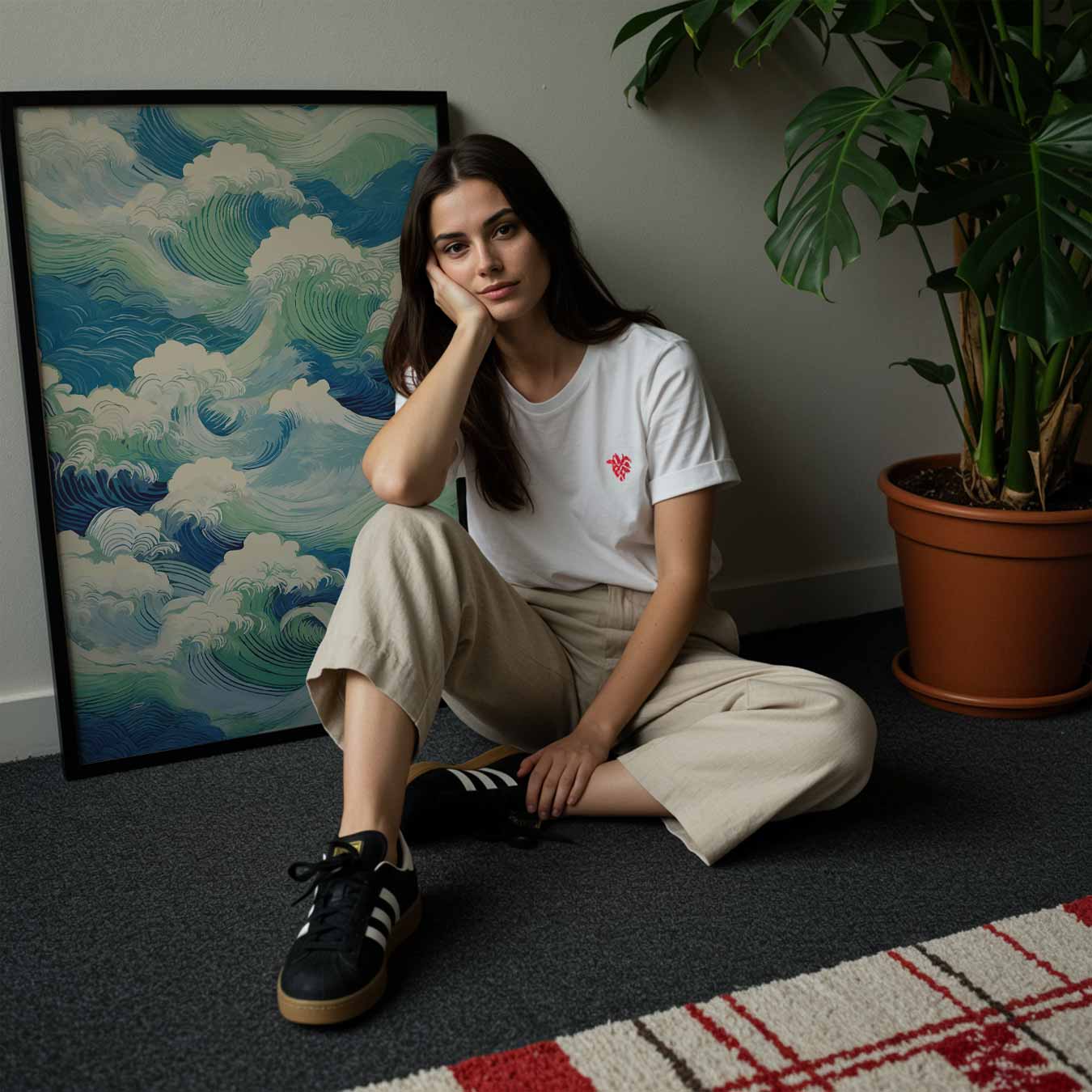 Golvende Zeeën Kunstposter-WallArtistic